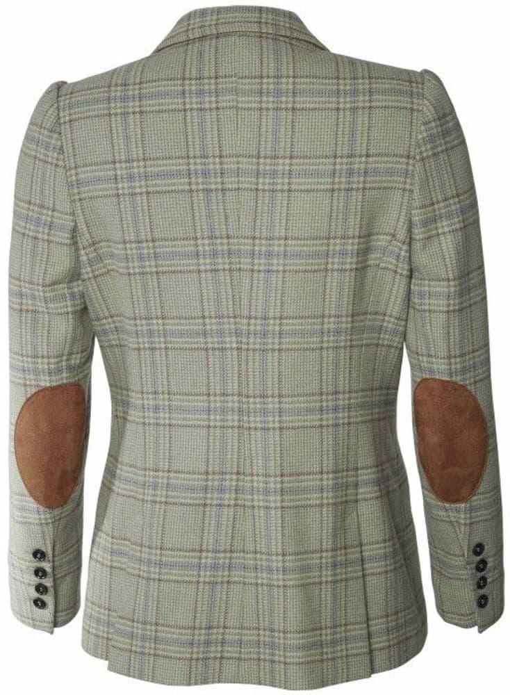 Advie Tweed Blazer Women Willow Green Checked, view: 1