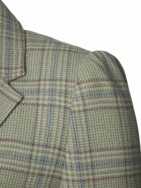 Advie Tweed Blazer Women Willow Green Checked, view: 2
