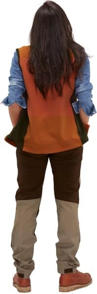 Lenzie Fleece Vest Women Orange/Brown, view: 2
