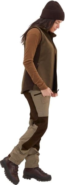 Lenzie Fleece Vest Women Tobacco/Brown, view: 1