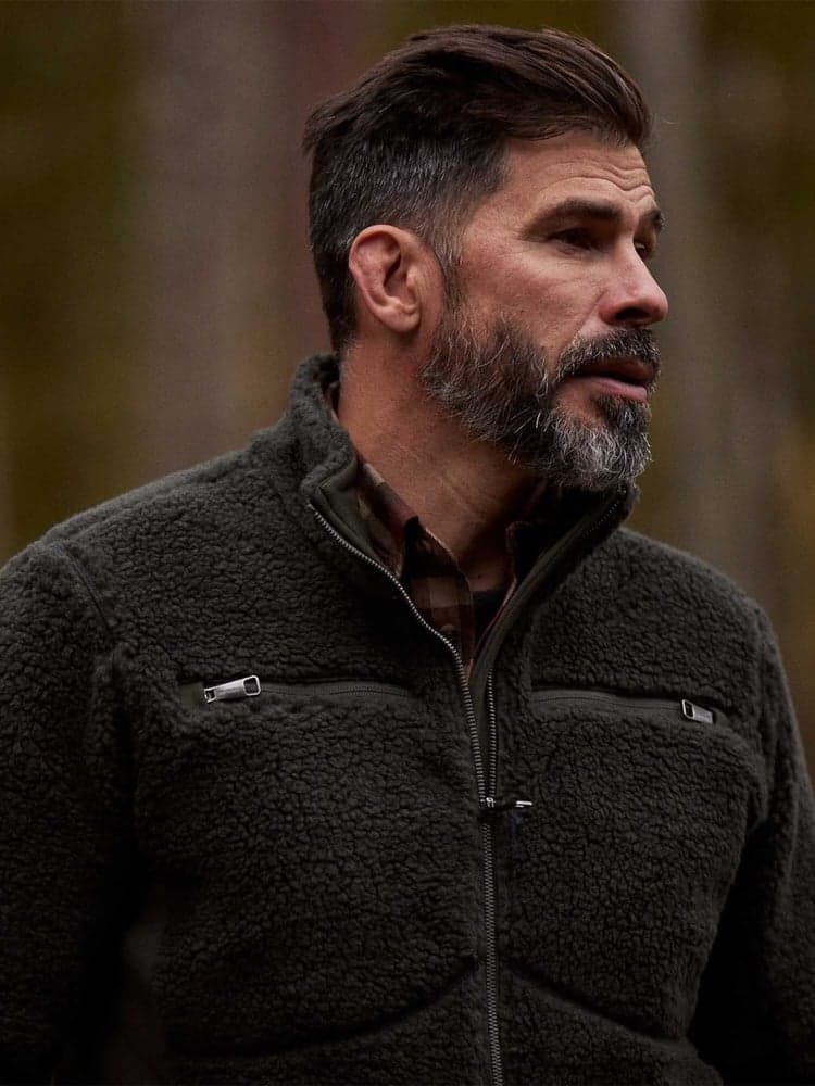 Root Wool Pile Jacket Men Midnight Pine, view: 2