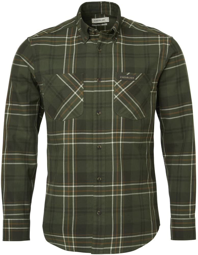 Willow Flannel Shirt Men Shamrock Green Checked, view: 0