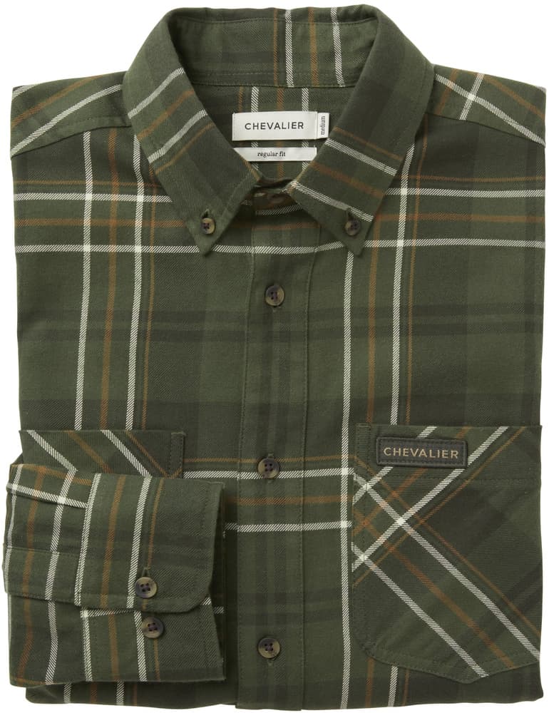 Willow Flannel Shirt Men Shamrock Green Checked, view: 2