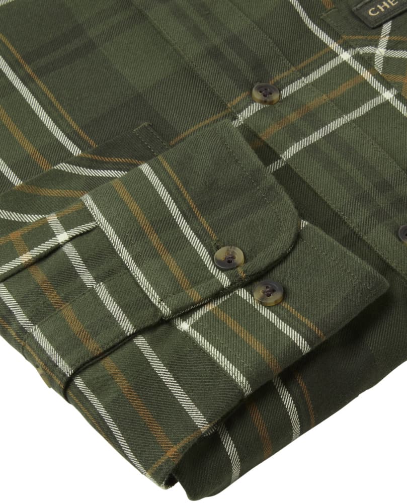 Willow Flannel Shirt Men Shamrock Green Checked, view: 4