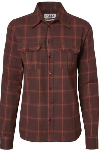 Eagle Flannel Shirt Women Fox Red Checked, view: 0