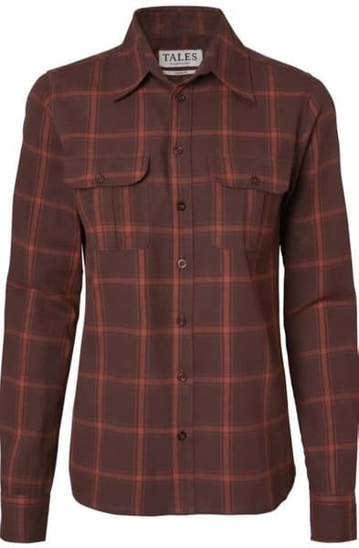 productImage: Eagle Flannel Shirt Women Fox Red Checked