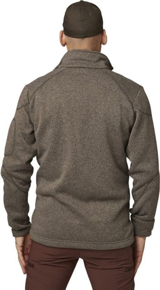 Chester Fleece Cardigan Men Brun, view: 3