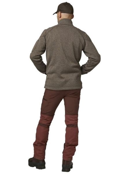 Chester Fleece Cardigan Men Brun, view: 2