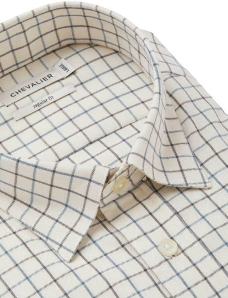 Arley Shirt Shooting Fit Men Thunder Cloud Tattersall, view: 3