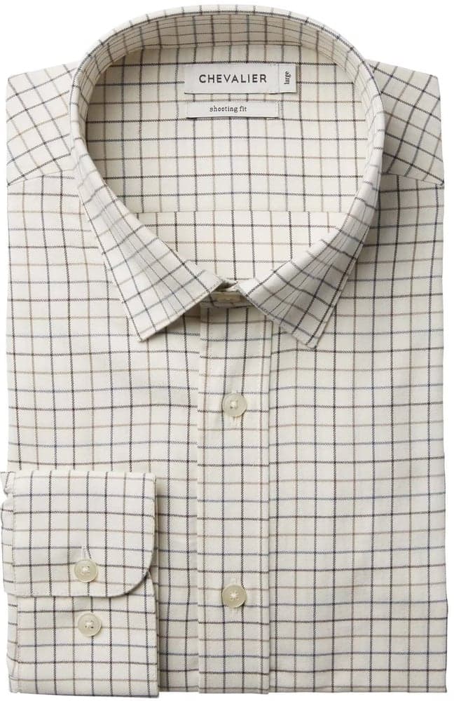 Luton Shooting Fit Shirt Men Stormy Blue Tattersall, view: 1