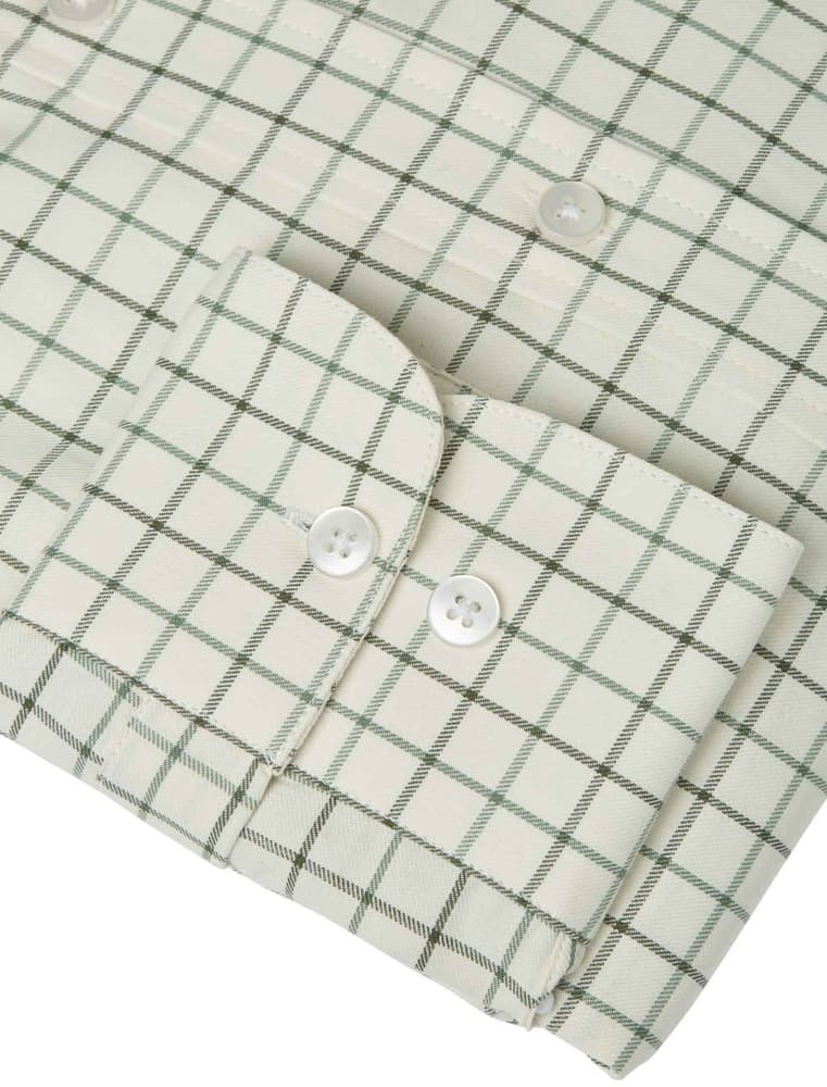 Luton Shooting Fit Shirt Men Hunter Green Tattersall, view: 3
