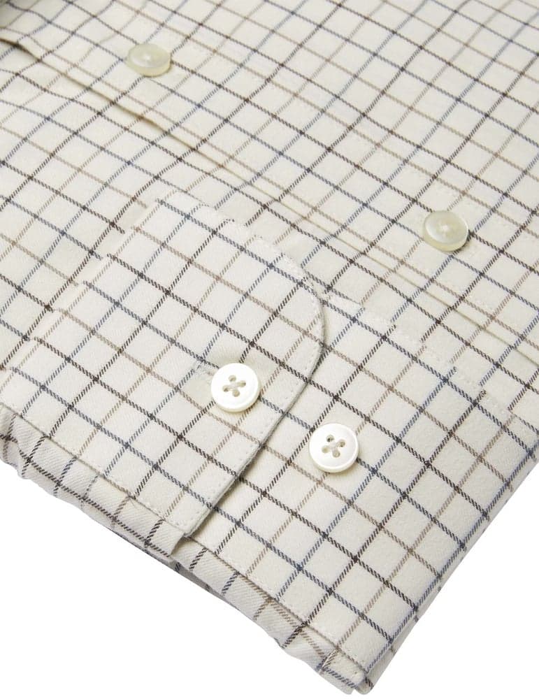 Luton Shooting Fit Shirt Men Stormy Blue Tattersall, view: 3