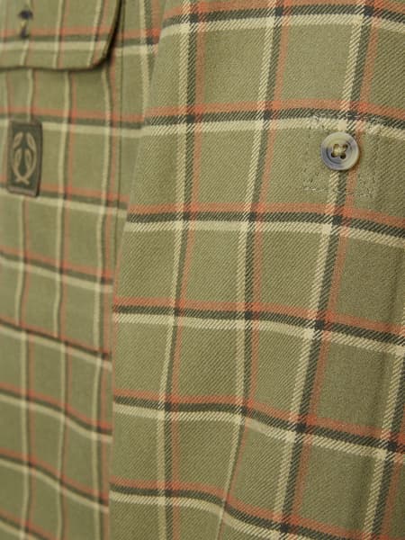 Heron Flannel Shirt Men Field Green Checked, view: 4