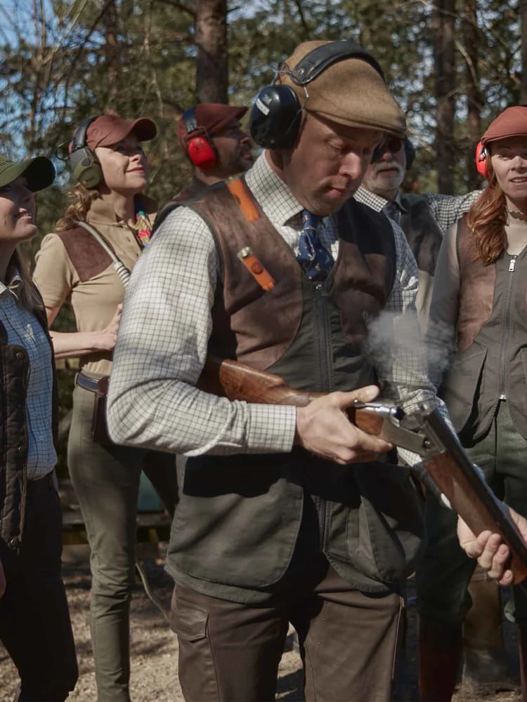 Caines Shooting Fit Shirt Men Stormy Blue, view: 4