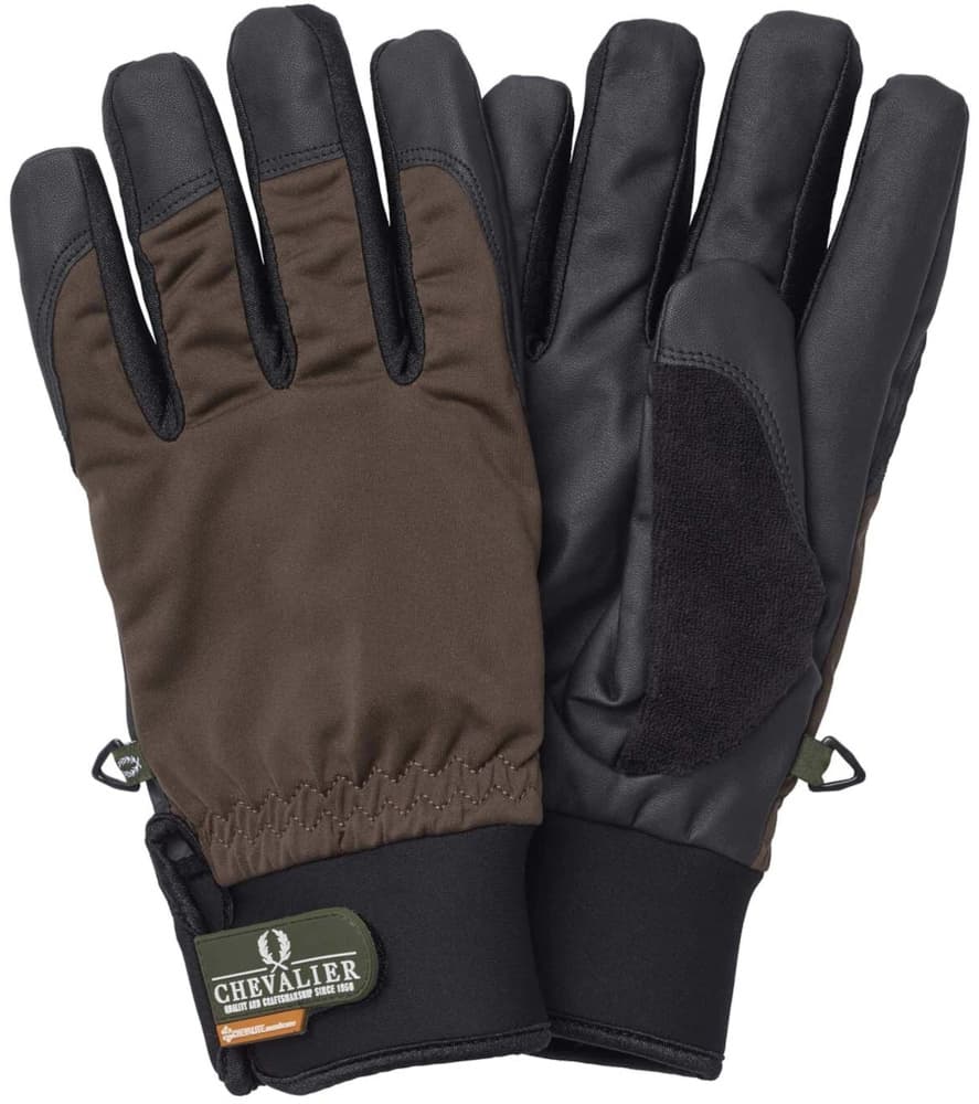 Windblocker Shooting Gloves Leather Brown, view: 0