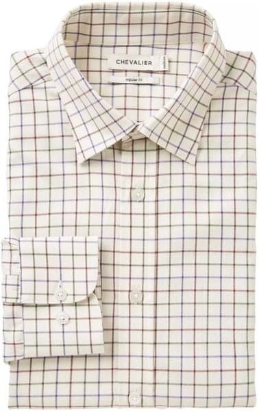 Dundee Shirt Shooting Fit Men Rust Checked, view: 1