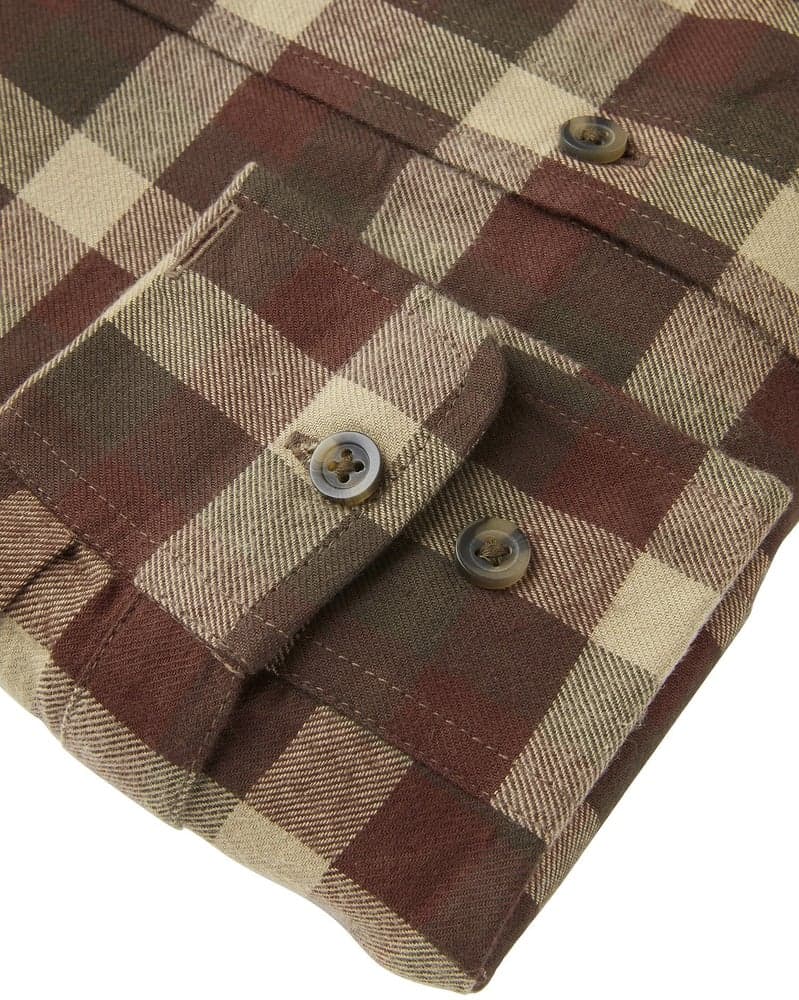Heron Flannel Shirt Men Holly Green Checked, view: 3