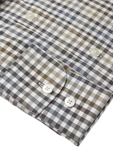 Belmont Regular Fit Shirt Men Leather Brown, view: 3