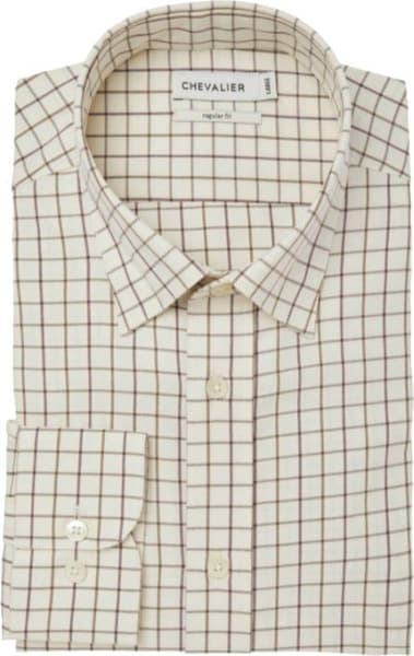 Billet Shirt Shooting Fit Men Hazelnut Tattersall, view: 2