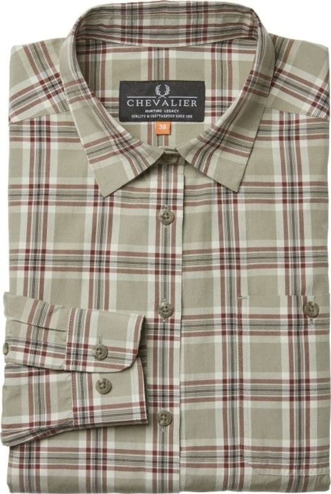 Galloway Coolmax Shirt Women Check/Sand, view: 1