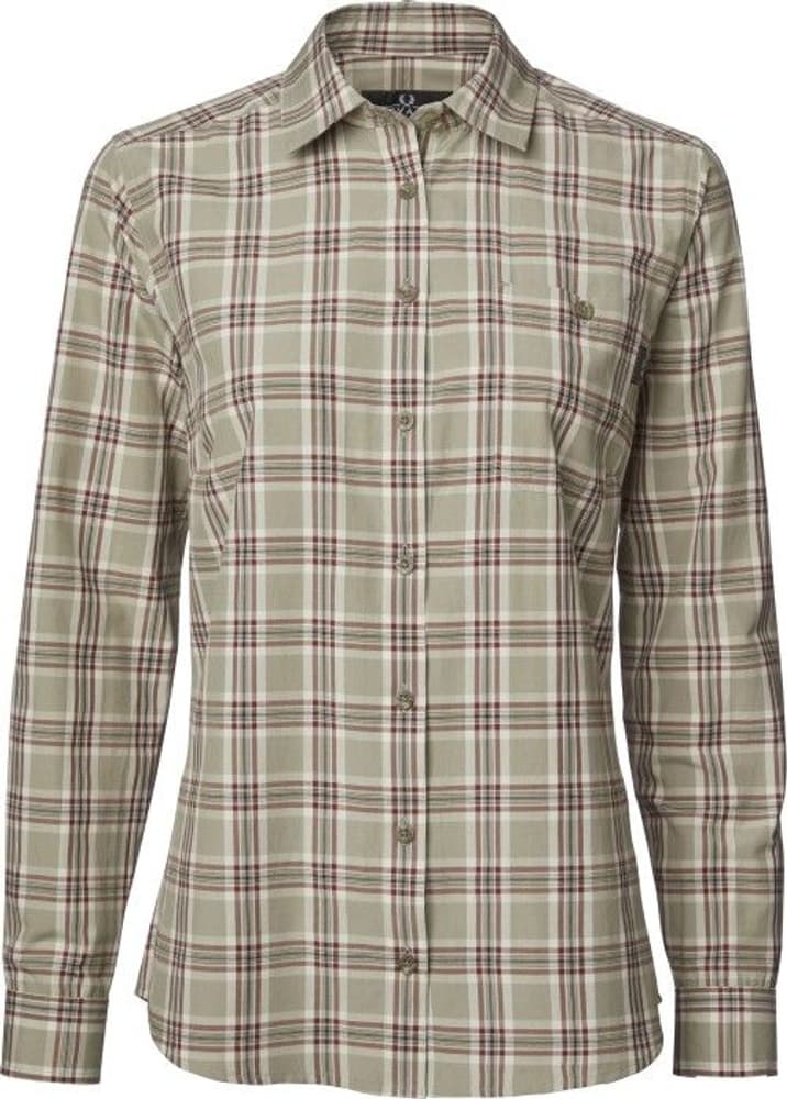 Galloway Coolmax Shirt Women Check/Sand, view: 0