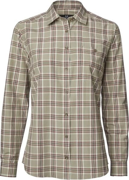 Galloway Coolmax Shirt Women Check/Sand, view: 0