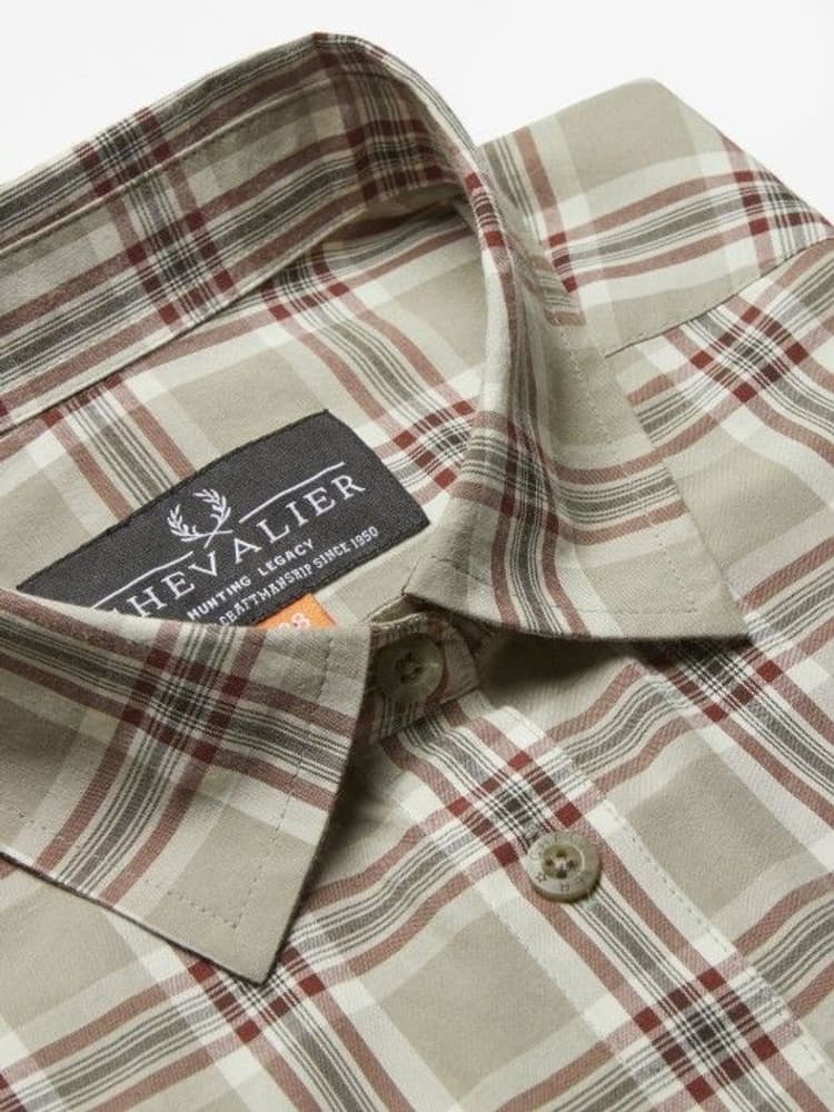 Galloway Coolmax Shirt Women Check/Sand, view: 2