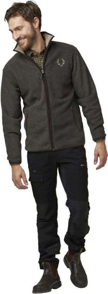 Mainstone Fleece Cardigan Men Greymelange, view: 1