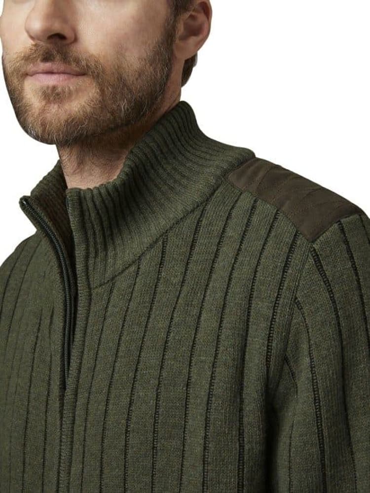 Fjord Plated Wool Cardigan Men Green, view: 2