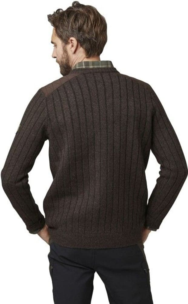 Fjord Plated Wool RN Sweater Men Brown, view: 4