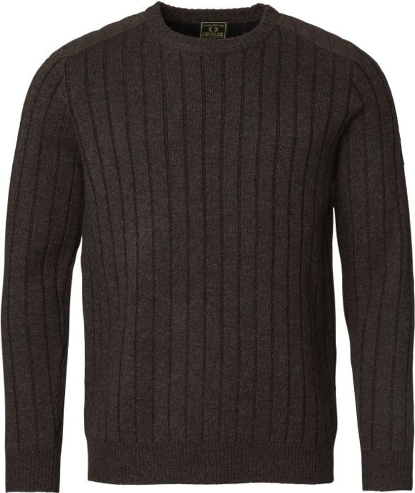 Fjord Plated Wool RN Sweater Men Brown, view: 0