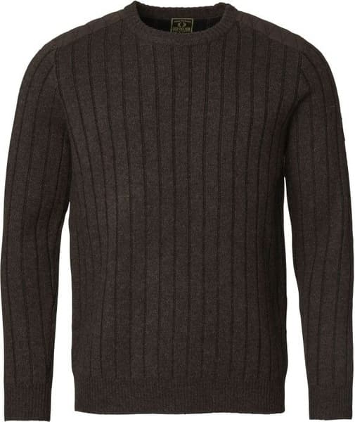 Fjord Plated Wool RN Sweater Men Brown, view: 0