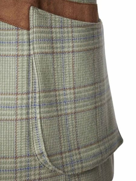 Advie Tweed Shooting Vest Women Willow Green Checked, view: 2
