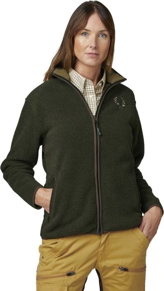 Mainstone Fleece Cardigan Women Greenmelange, view: 4