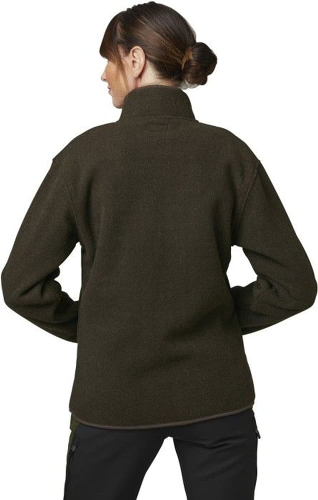 Mainstone Fleece Cardigan Women Brown Melange, view: 2