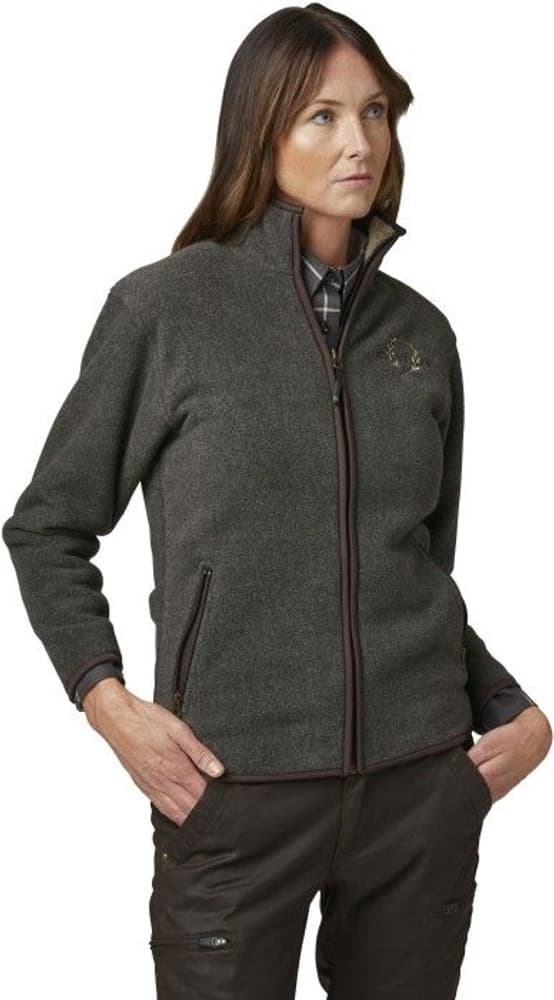 Mainstone Fleece Cardigan Women Greymelange, view: 1