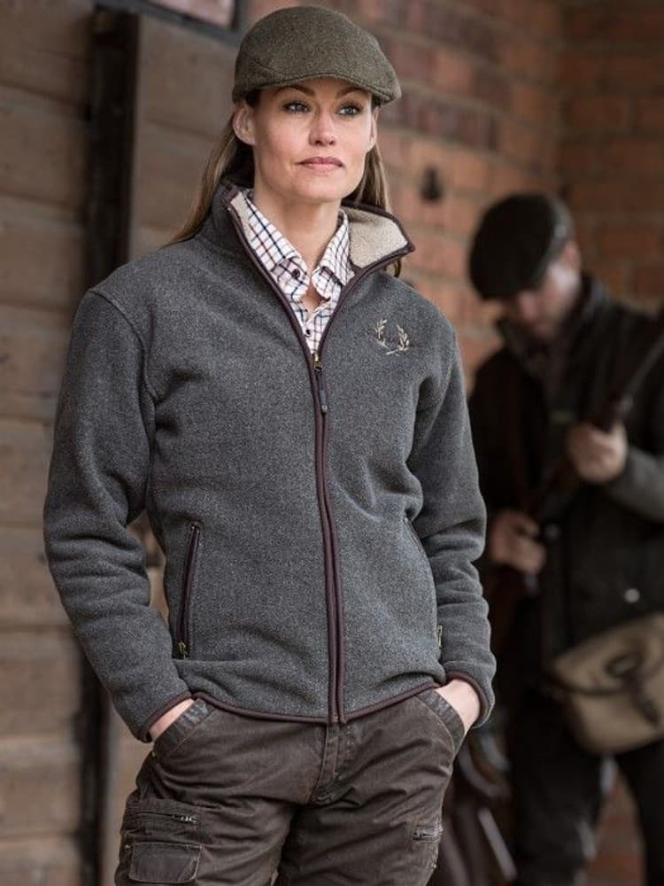 Mainstone Fleece Cardigan Women Greymelange, view: 5