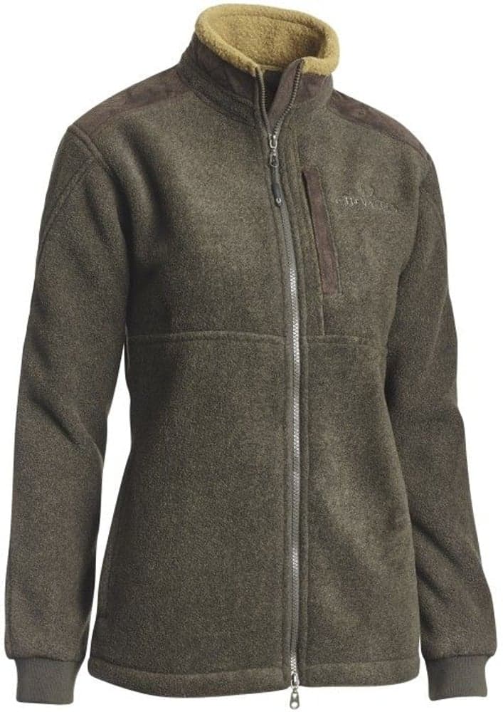 Milestone Fleece Cardigan Women Green Melange, view: 0