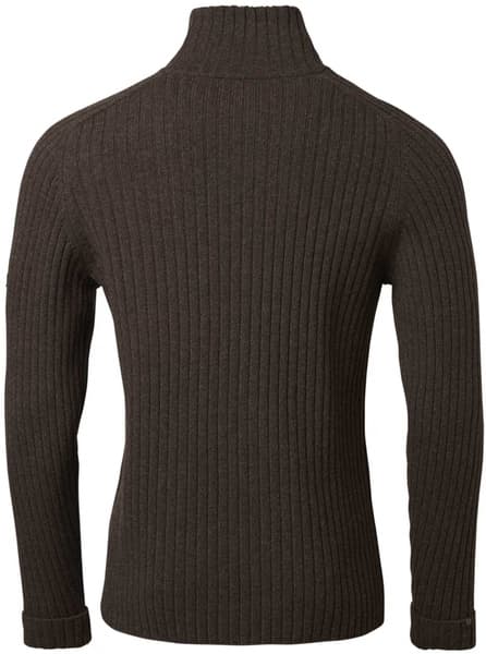 M's Antony Half Zip Wool Pullover Antler Brown, view: 1