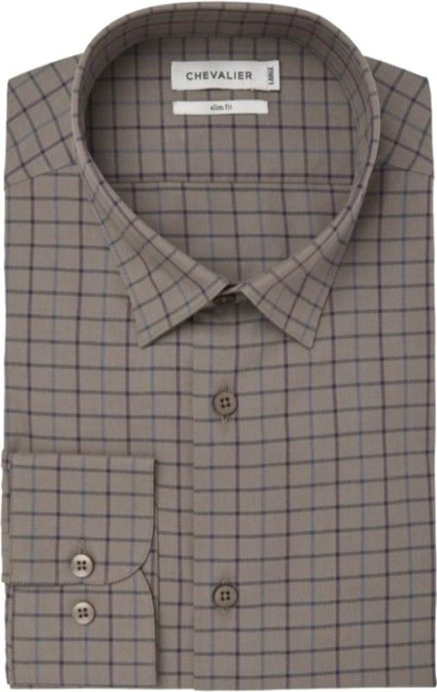 Max Shirt Shooting Fit Men Saddle Brown Tattersall, view: 2