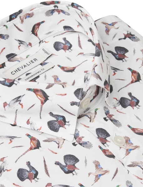 Danson Contemporary Fit Shirt Men Birds, view: 2