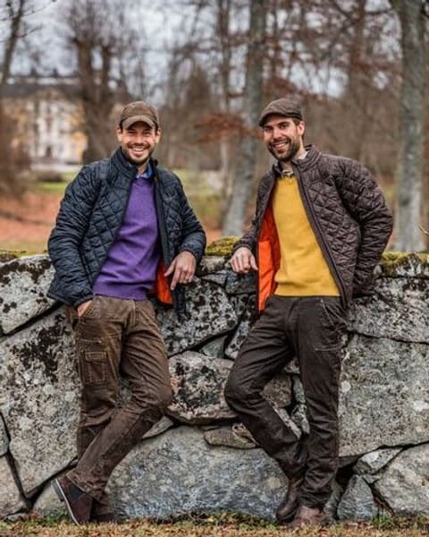 Gary Lambswool Pullover w Patches Purplu, view: 1