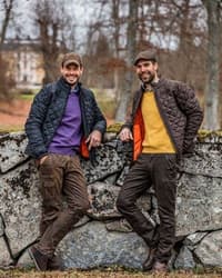 Gary Lambswool Pullover w Patches Purplu - view: 1