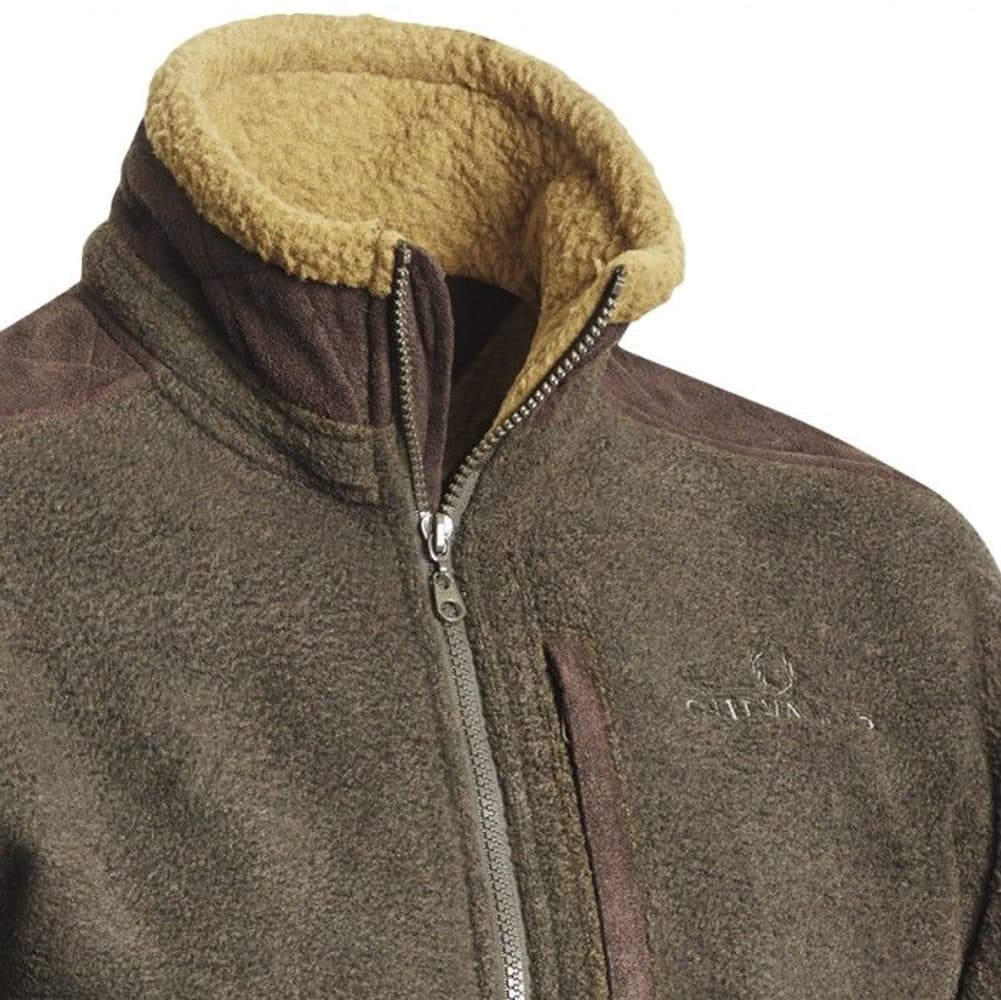 Milestone Fleece Cardigan Green Men Melange, view: 1