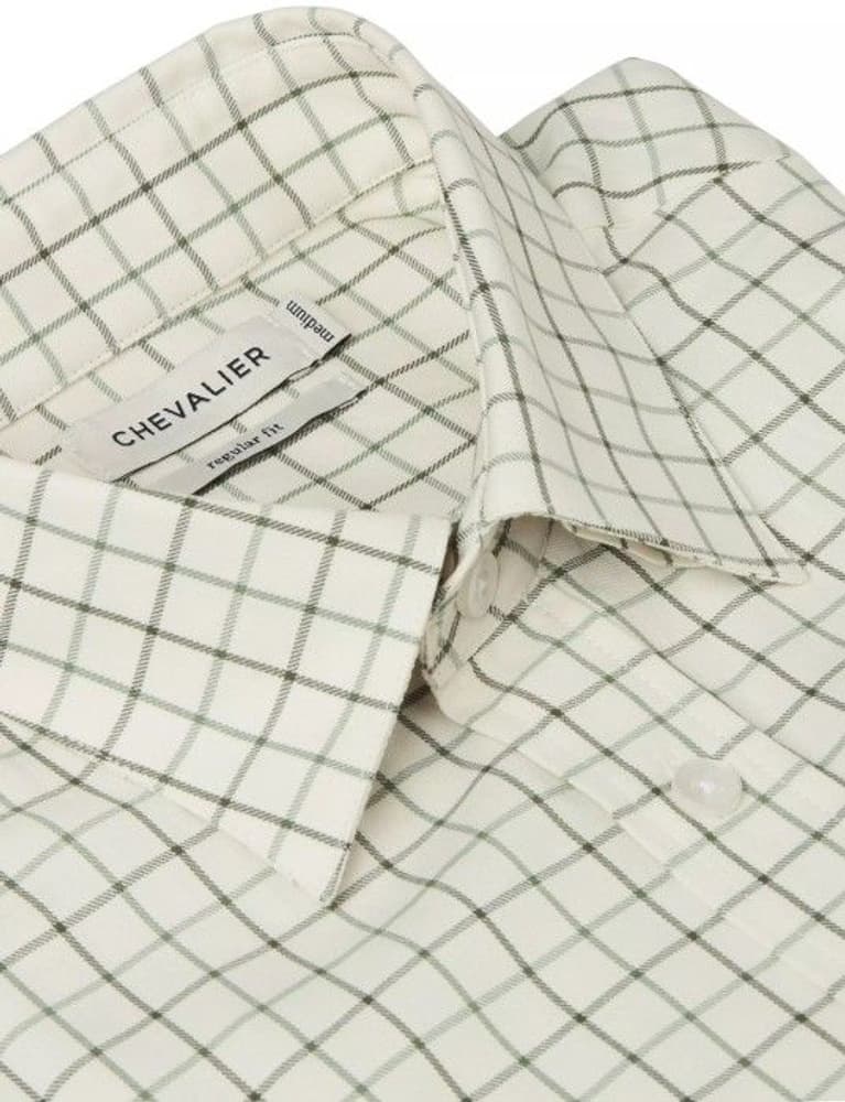 Luton Shirt Shooting Fit Men Hunter Green Checked, view: 2