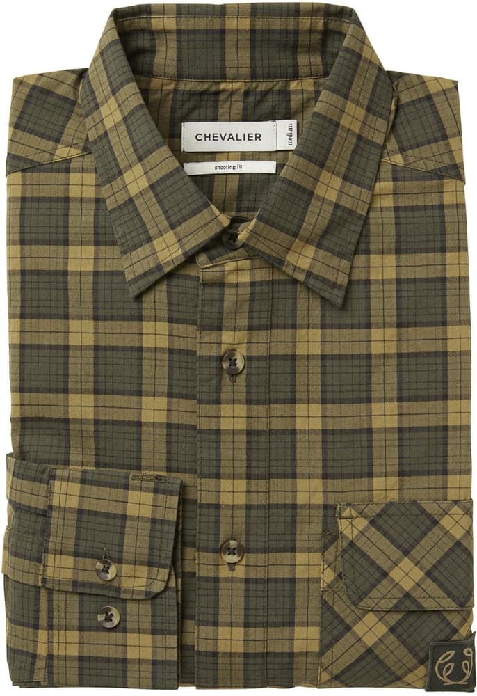 M's Creek Shooting Fit Coolmax Shirt Moss Checked, view: 2