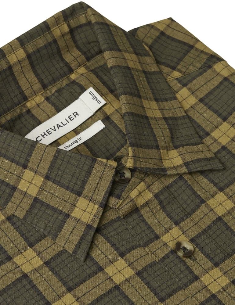 M's Creek Shooting Fit Coolmax Shirt Moss Checked, view: 1
