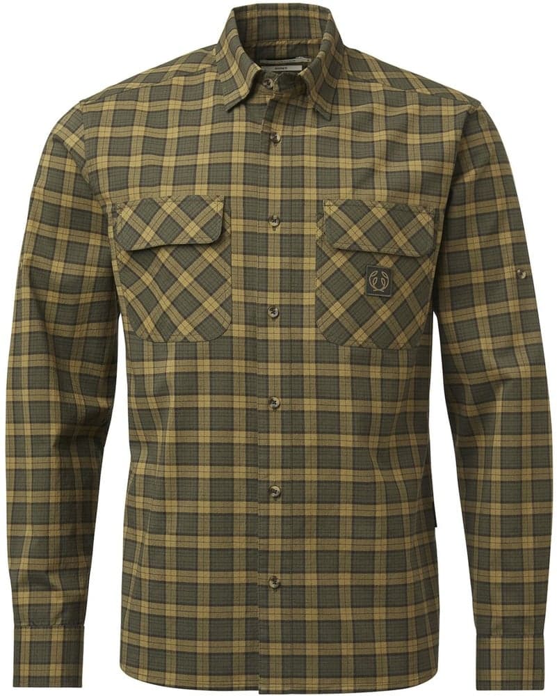 M's Creek Shooting Fit Coolmax Shirt Moss Checked, view: 0