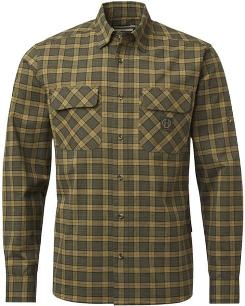 M's Creek Shooting Fit Coolmax Shirt Moss Checked, view: 0