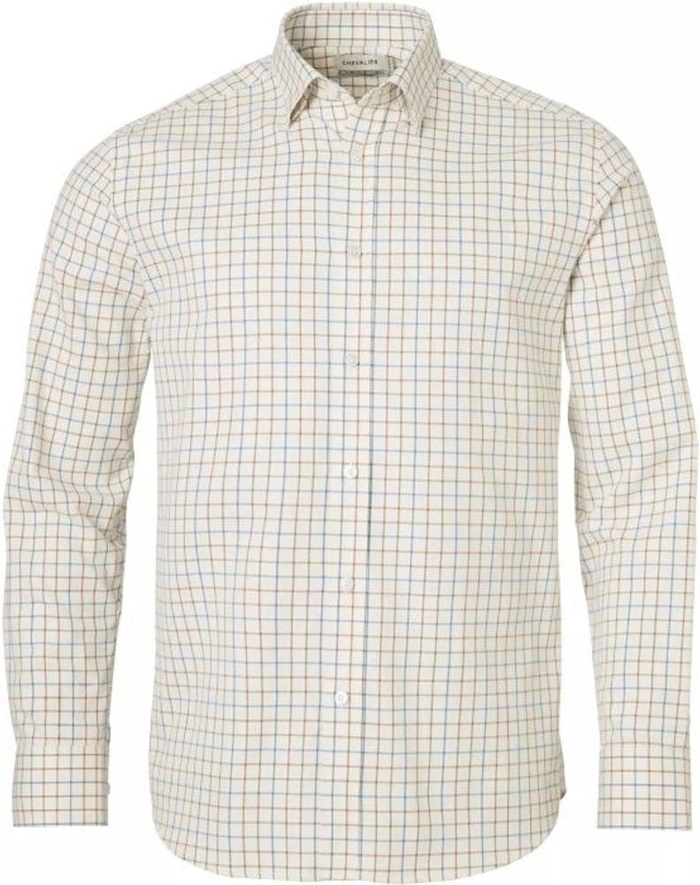 Tealing Shirt Shooting Fit Men Spring Blue Checked, view: 0